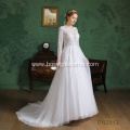 Lace Applique Long Sleeve Custom Made wedding ball gowns for brides